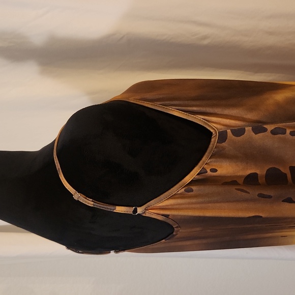 Elegant Ombre Tie Dye Maxi Dress With Pockets, L - Picture 12 of 15